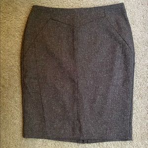 LAST CHANCE Brown Speckle Worthington Pencil Skirt